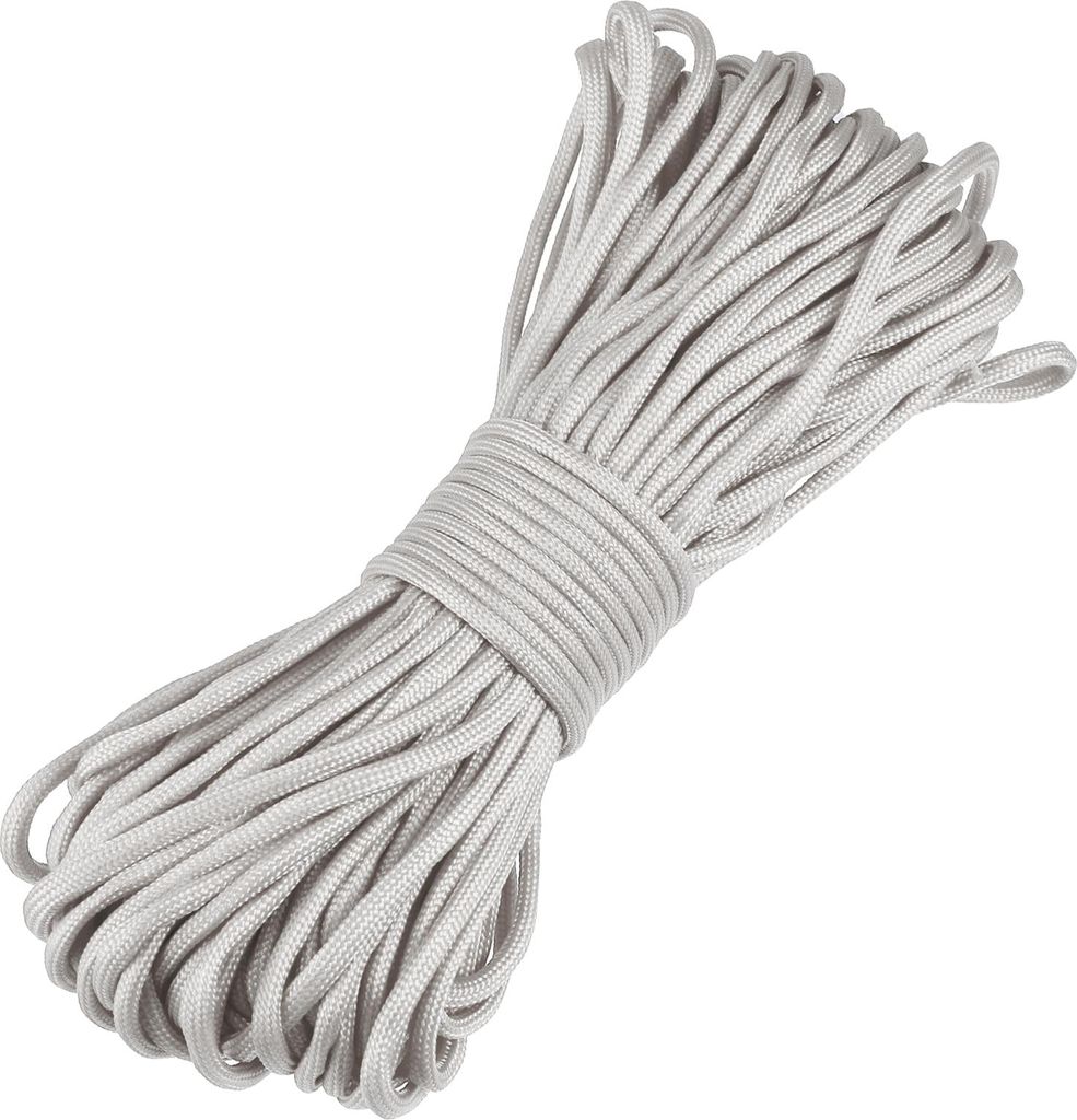 Zeltseil, Outdoor Camping Abspannseile, 7 Kern 4mm 31m, Grau