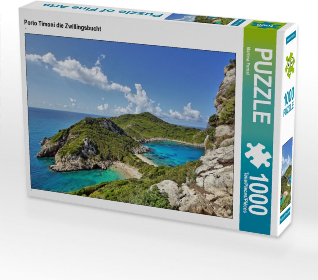 CALVENDO Puzzle Porto Timoni die Zwillingsbucht | 1000 Teile Lege-Größe 64x48cm Foto-Puzzle für glückliche Stunden