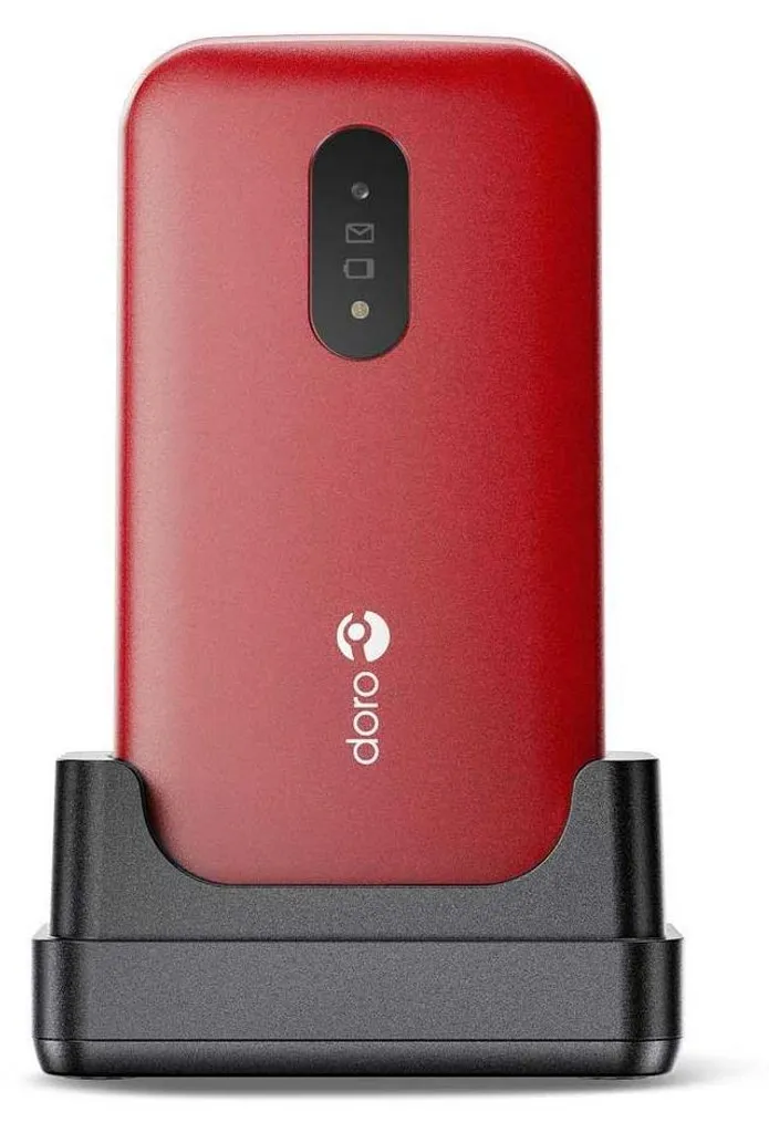 Mobile Doro 2820 Rouge Facile à Utiliser sans Chargeur Mural Secteur USB - 9