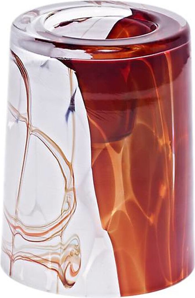 Teelicht Punto Farbenzauber 10cm, Punto Rot, Glas
