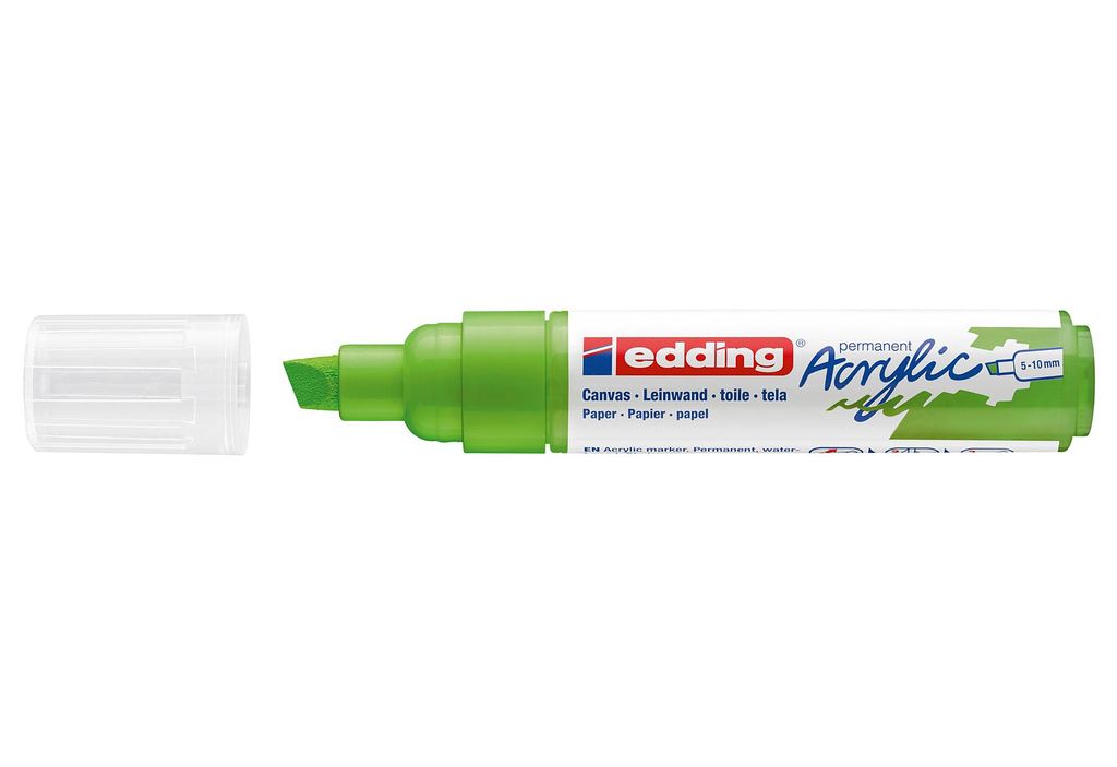 Edding 5000 Acrylmarker Breit, Grün, Meißel, Grün, Produktbild 