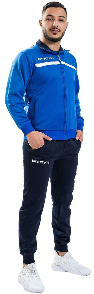 Givova - "TT012" Trainingsanzug für Herren MR1115 (L) (Marineblau/Blau)