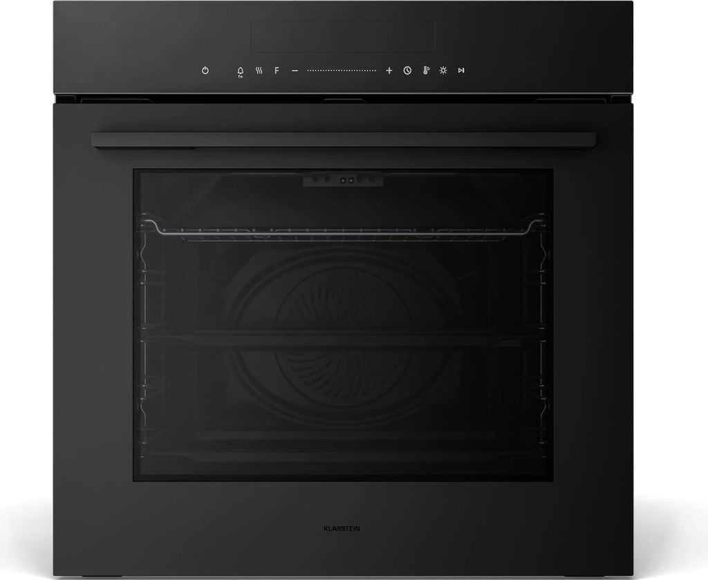 Klarstein Velaire Einbaubackofen 60 cm - 74L, 13 Funktionen, , Touch-Bedienung, Timer, Backofen Einbaugerät, Leicht zu Reinigen, Schwarz