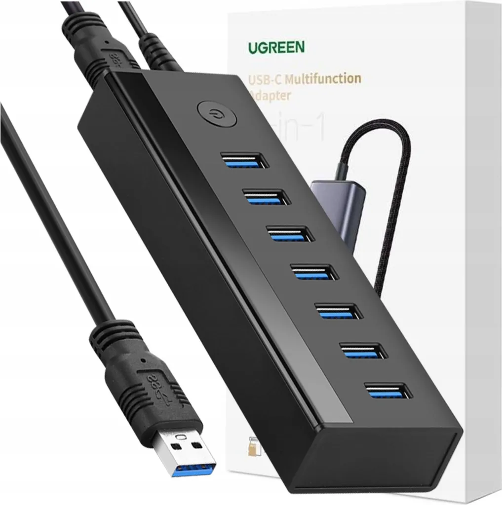 Ugreen US219 Hub USB 3.0 7 Porte Alimentato - Adattatore PC 5Gbps