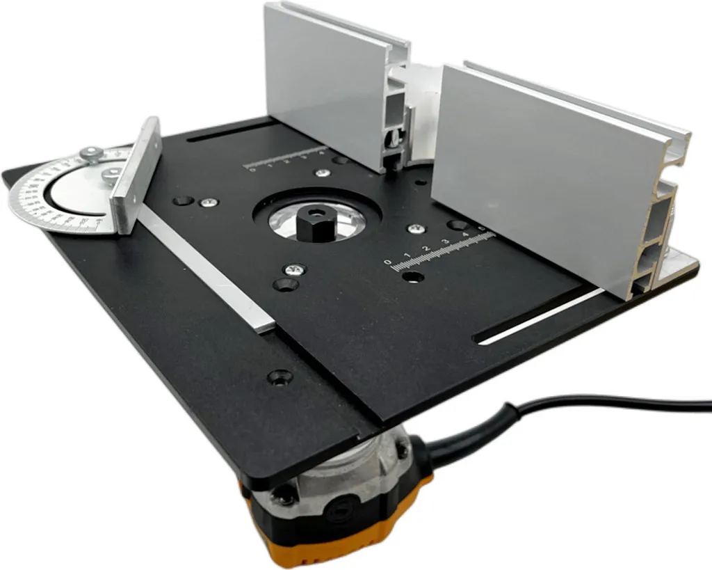 Lot de 3 plaques d'insertion pour table de défonceuse en aluminium CNC