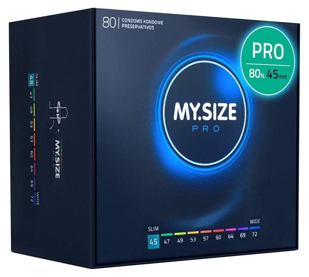 MY.SIZE PRO Preservativi Elite taglia 0, 45 mm, 80 Pezzi, Immagine del prodotto 