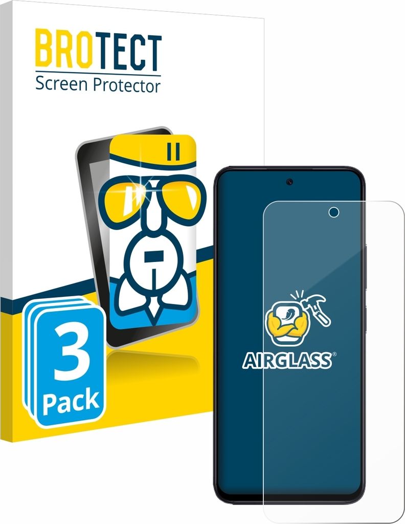 3x BROTECT Schutzglas für Xiaomi Redmi 12 Schutzfolie Panzer Folie Glas Display Schutz klar