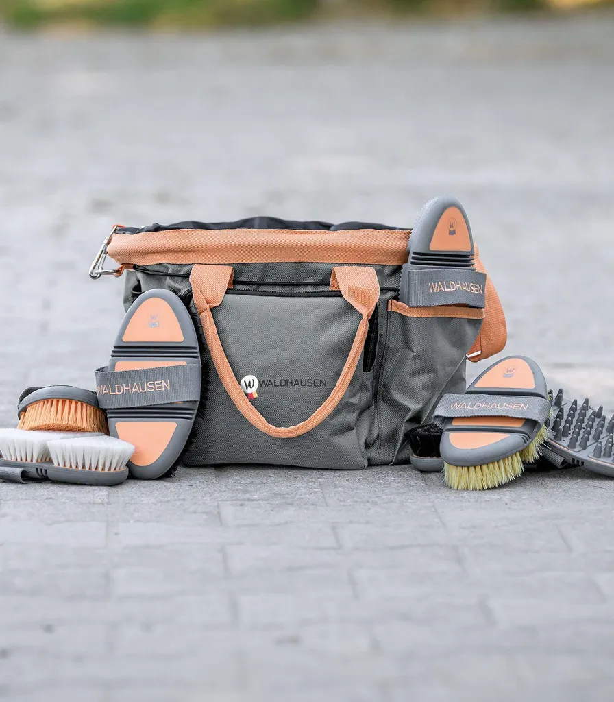 Sac de nettoyage Waldhausen Waldhausen Gris Chrome et Pêche pour Poney