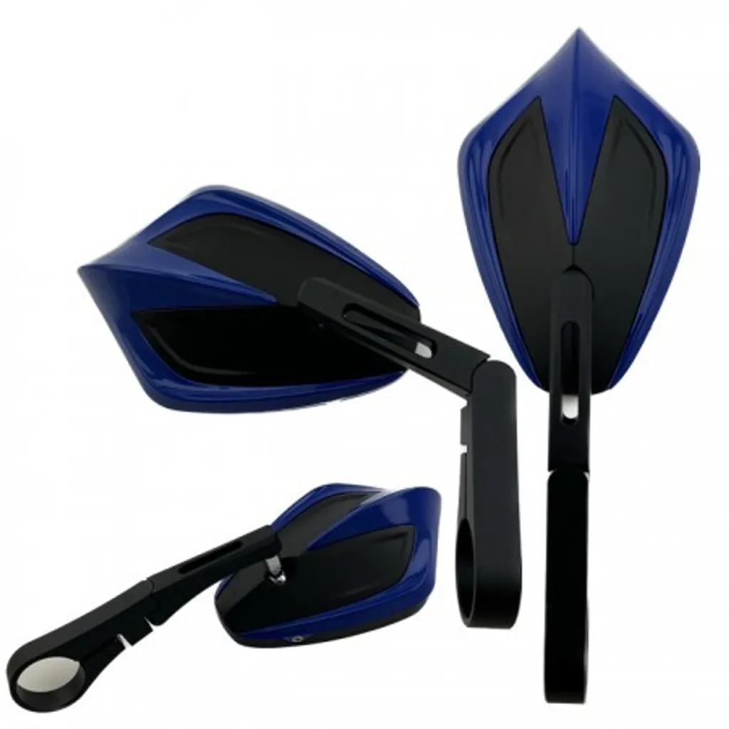 Rétroviseur de guidon MOVE 10 bleu D30 pour personnalisation moto