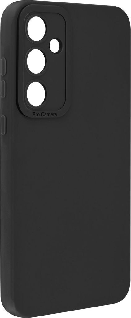 Avizar, SoftGlow Silikonhülle für Samsung Galaxy A54 5G, geschützte Kamera, Schwarz