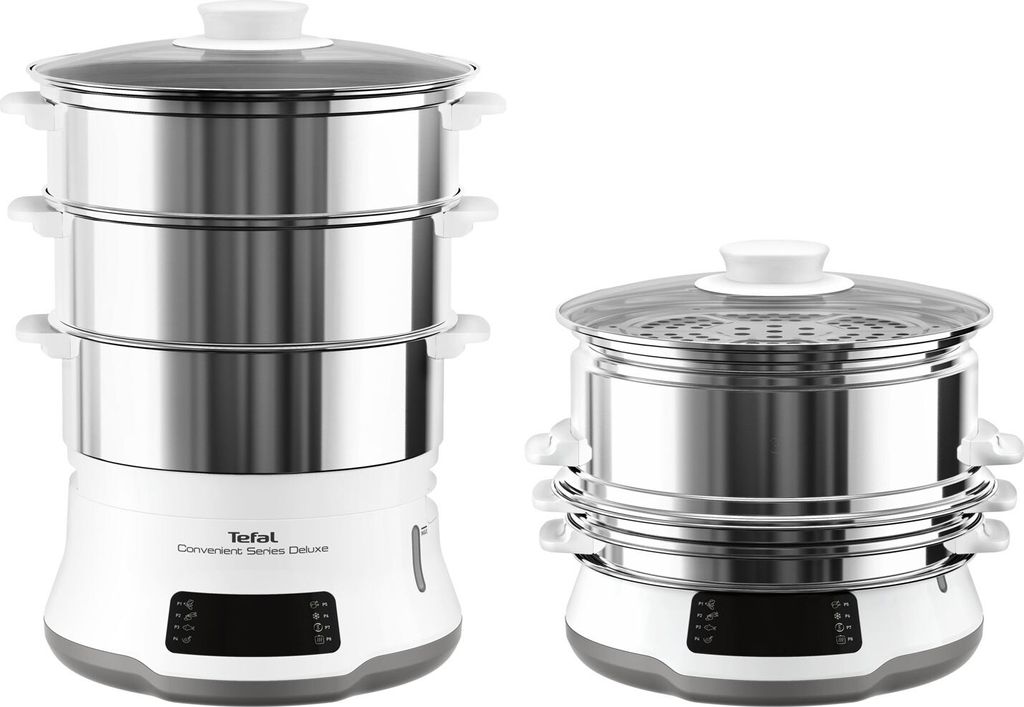 Tefal VC502D Dampfgarer Deluxe, 8 Programme, Edelstahl Produktbild 5