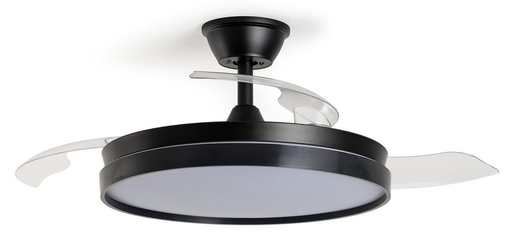 Deckenventilator mit Licht Lautlos DC einziehbare Flügel Produktbild 