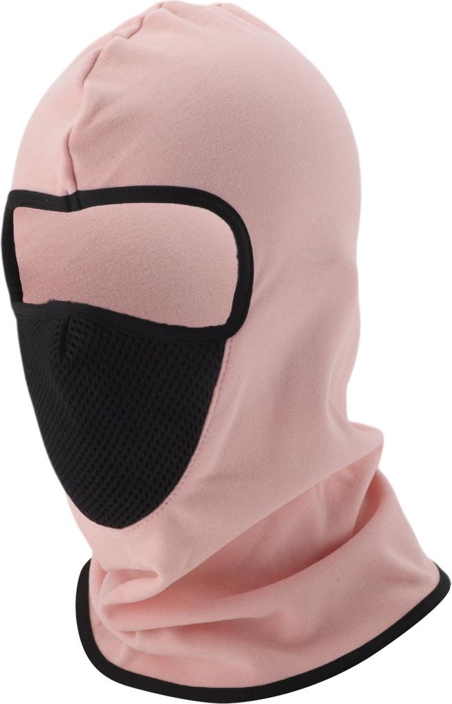 All Inclusive Gesichtsmaske Polyester Wabenstruktur Gesichtsmasche Wärmend Atmungsaktiv Pink 1 Stück
