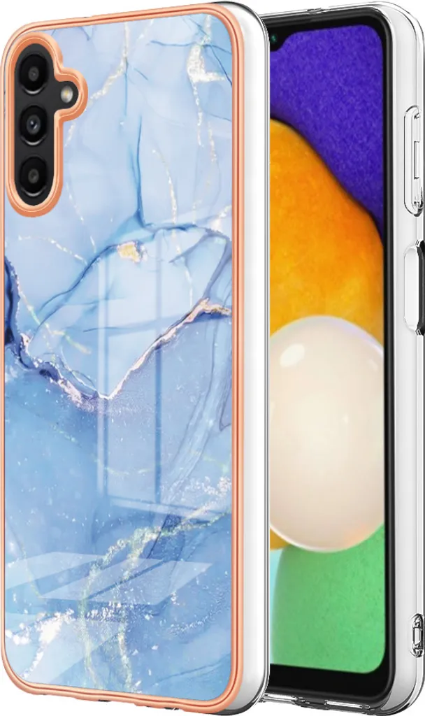 Custodia Samsung Galaxy A34 5G Blu - Cover Silicone TPU Antiurto Fantasia