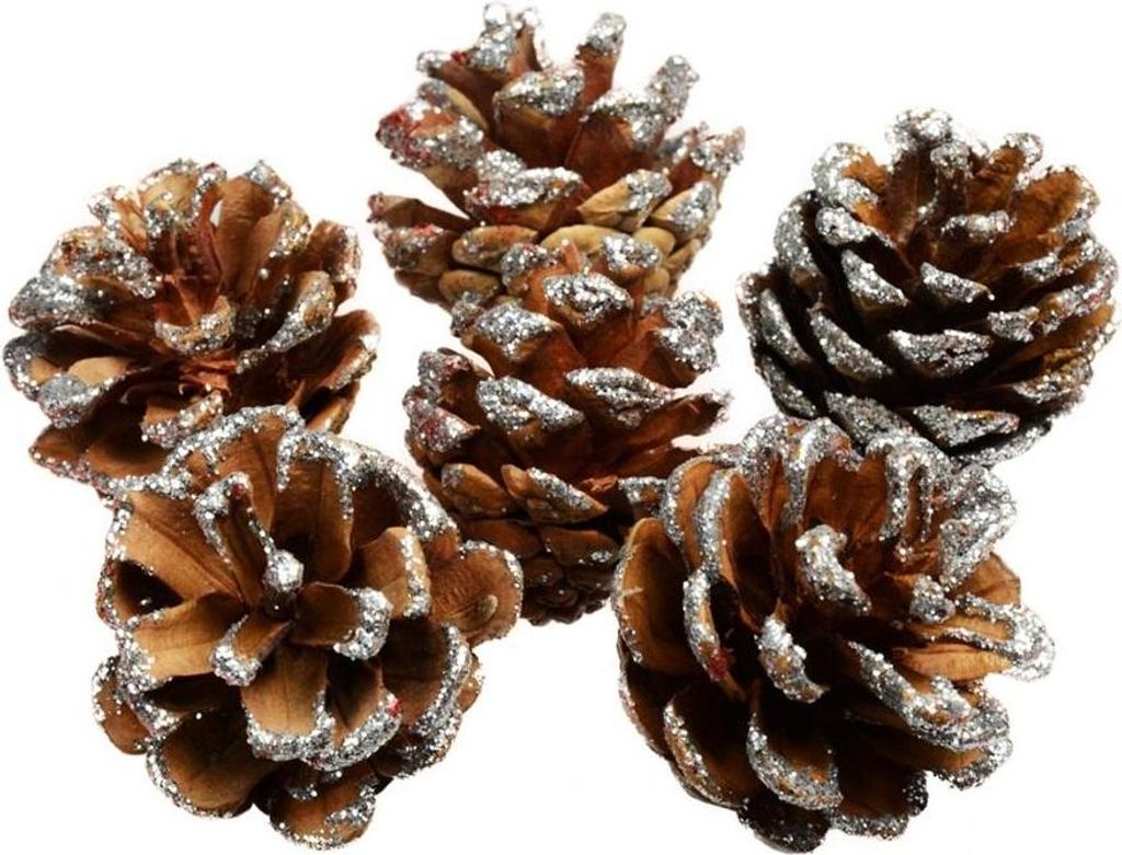 Tüten mit Glitter verziert, 1 Packung