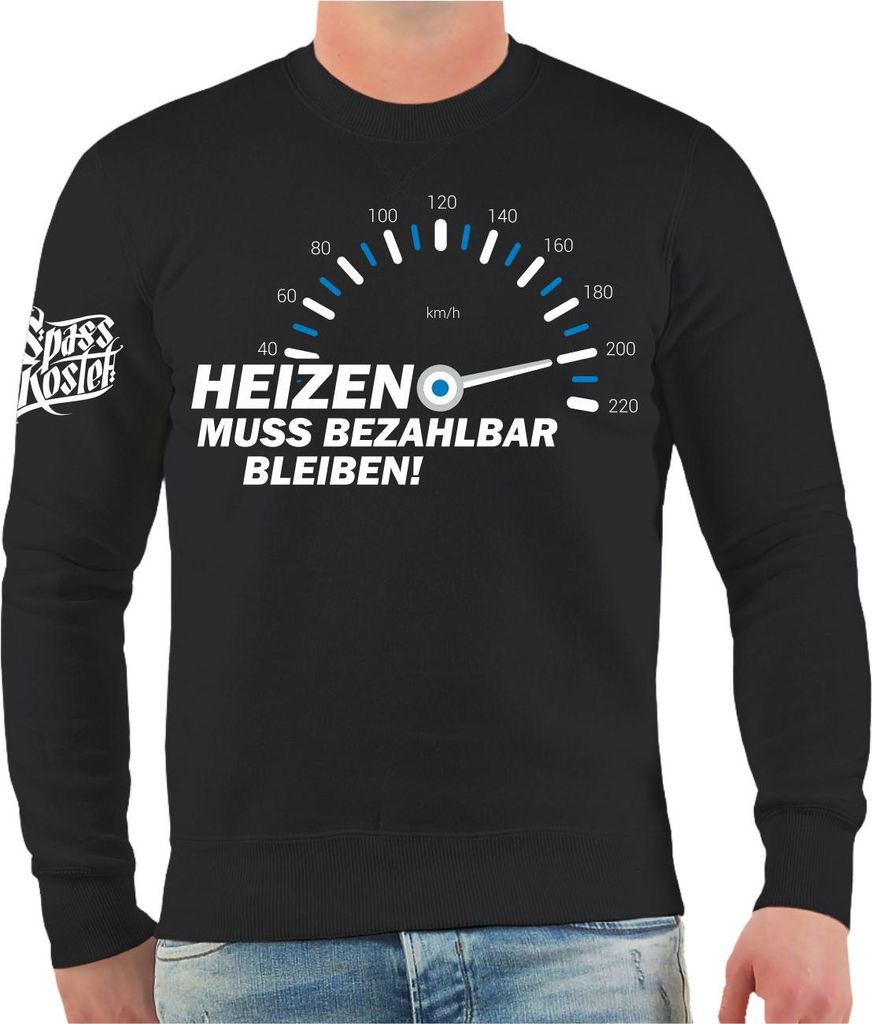 Herren Sweatshirt Heizen muss bezahlbar bleiben