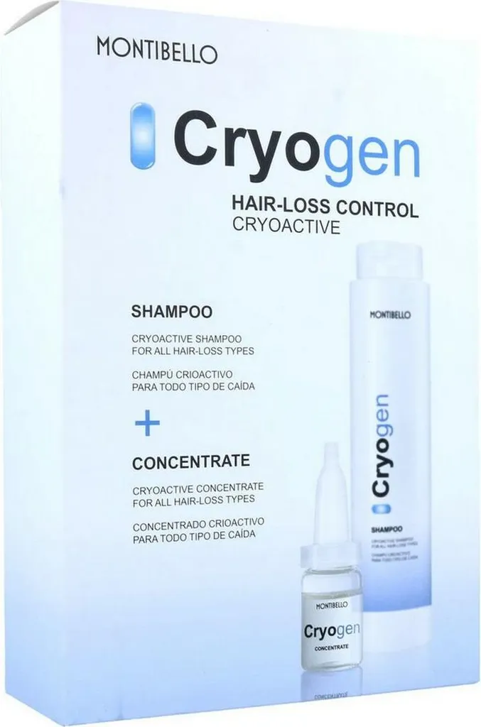 Pack Traitement Anti-chute Shampooing et Ampoules Montibello Cryogen