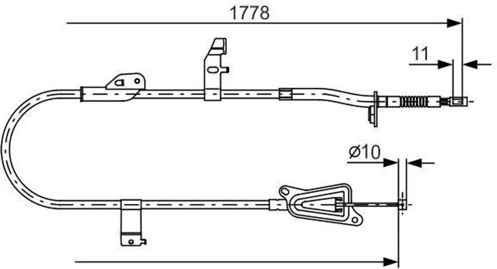 Câble Frein à Main Bosch 1987482304 : Réparez votre Nissan P12