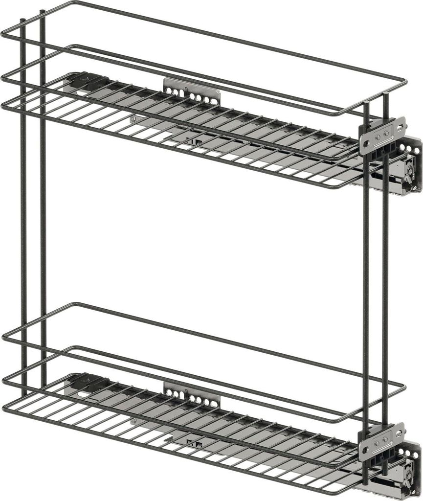 Vauth-Sagel VS SUB Slim Drahtkorb Classic - Rack Unterschrankauszug für KB 200mm - Korbablage aus Stahldraht, Stahl lava