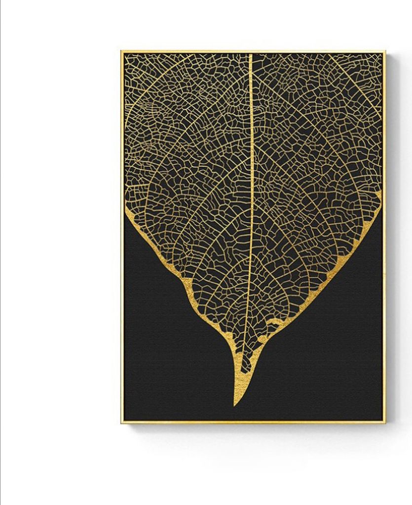 TPFLiving Kunstdruck LW-45 (OHNE RAHMEN) Poster - Leinwand - Wandbild - Hochauflösender Giclée-Druck, langlebig und hochwertig - Nordic Art - Gol...