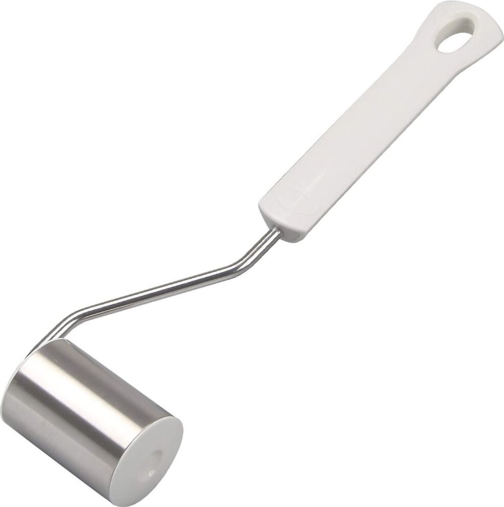 Dr. Oetker Kuchenblechroller 22 cm CLASSIC, Eckenroller mit Funktionsteil aus Edelstahl, hochwertige Backform-Teigrolle mit Antihafteigenschaften (...