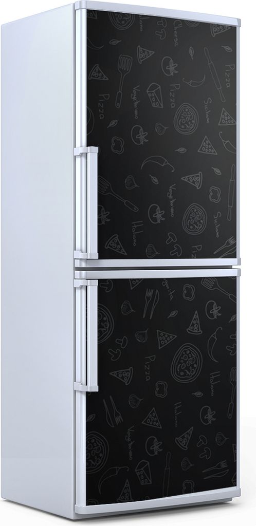 Kühlschrankdekoration 70x180 cm Aufkleber auf dem Kühlschrank - Pizza Italy Essen