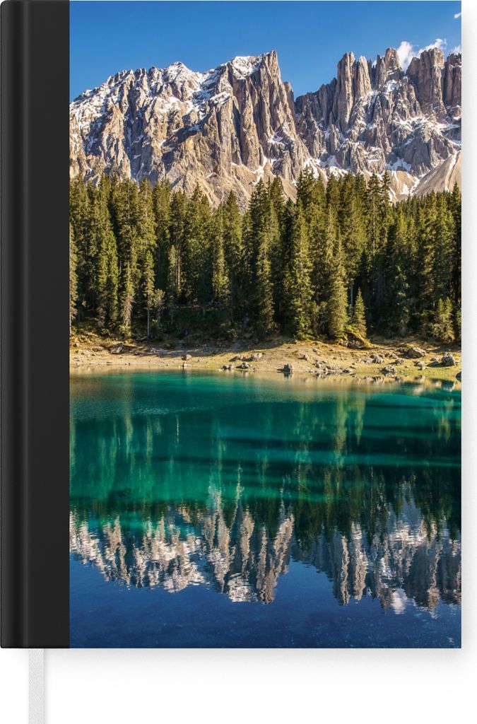 MuchoWow Notizbuch Tagebuch Haushaltsbuch Notebook A5 Berg - Wald - Strand - Notizblock - Notizheft - Notebook - Schreibblock - Papier