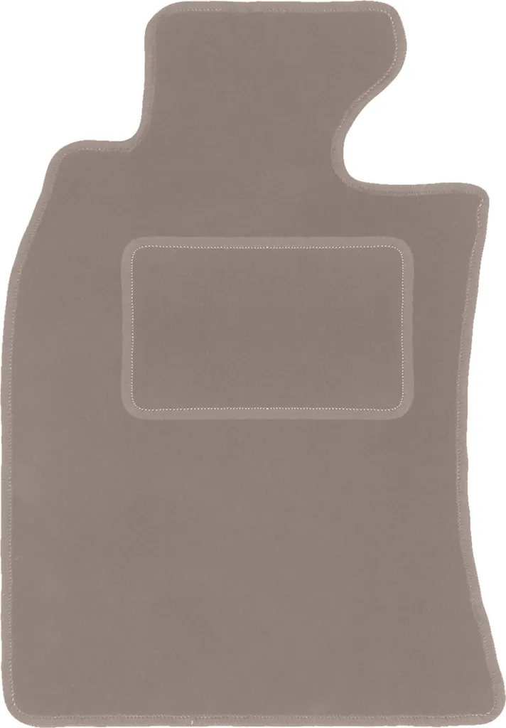 Tappetino conducente in velluto beige compatibile con Mini Cooper R53 (2001-2006, hatchback) – con fissaggi – su misura