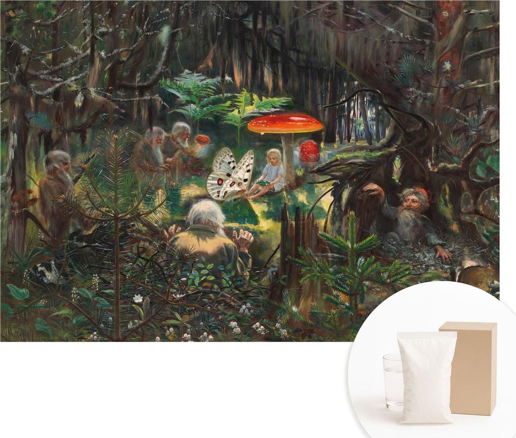 Fototapete - Wandbilder für Wohnzimmer - 152x104 cm - Dekorative Wandfolie - Modernes Design für Wanddekoration - Tapeten für Innenräume - Mär...