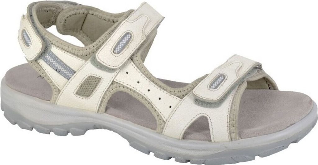 Mod Comfys - Damen Sportsandalen, Leder DF2269 (43 EU) (Weiß)