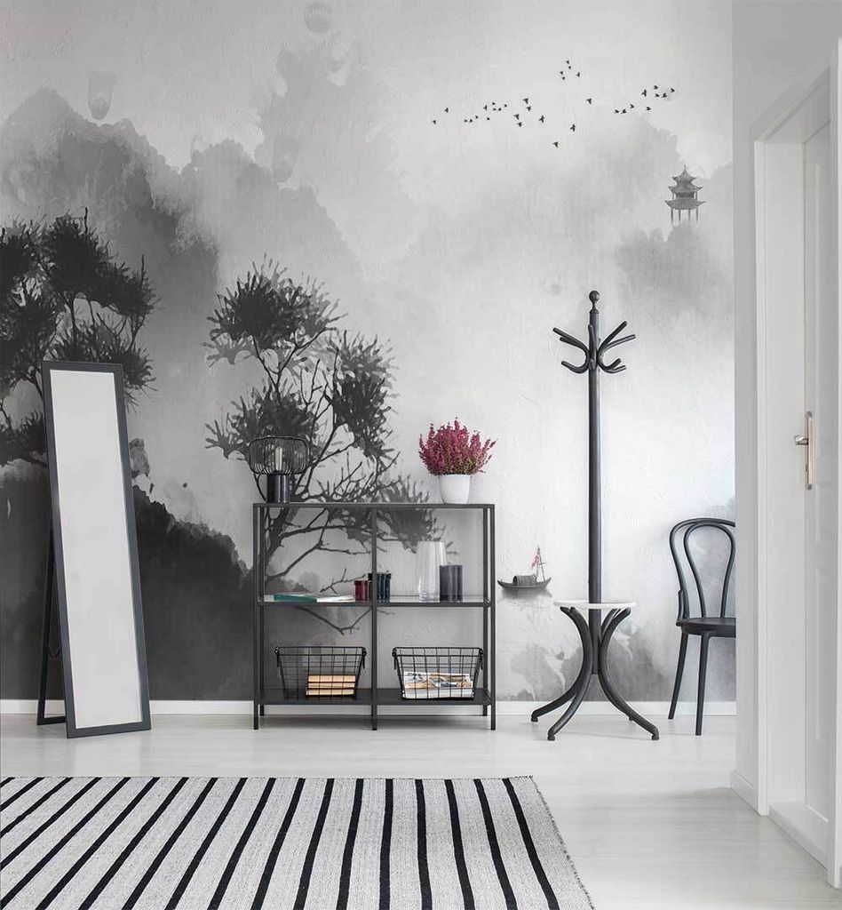 Fototapete Asia Landschaft, Material:Superior Vlies 350g/qm, Größe Tapete:455 x 260cm