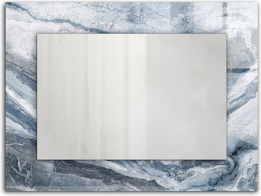Marmor in Schattierungen – Rechteckiger Spiegel mit Druck 80x60 cm – Modern - Dekorativ für die Wand