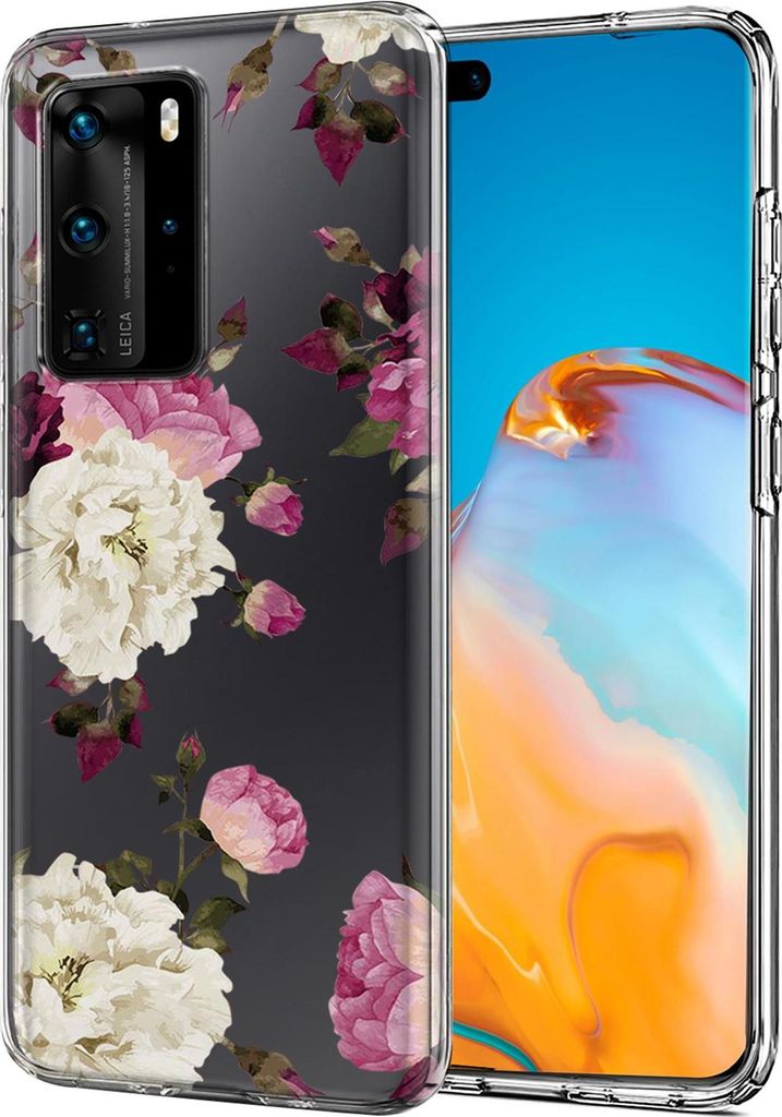 Motiv TPU Cover für Huawei P40 Pro Hülle Silikon Case mit Muster Handy Schutzhülle
