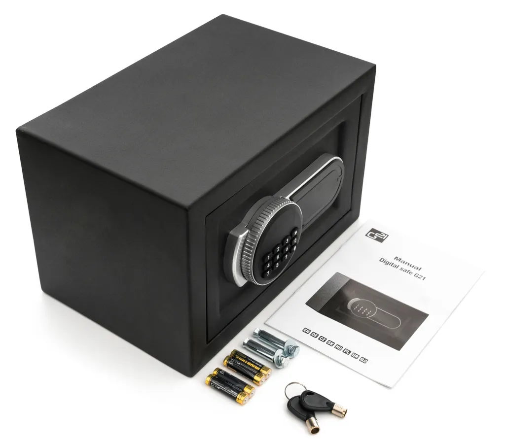 Coffre-fort G21 blindé 31cm avec code programmable et clé de secours - 16