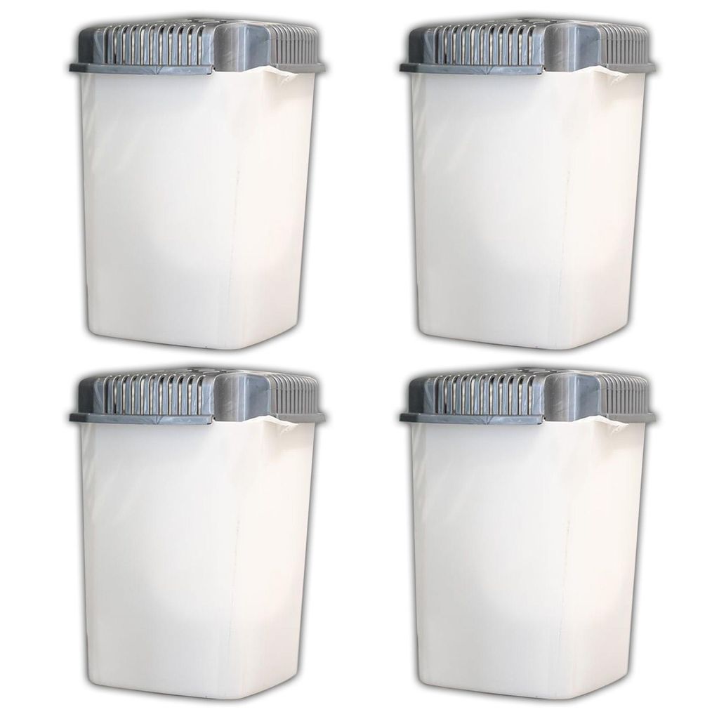 4x Luftentfeuchter mit Ausgießer 14x14x19,5 cm je 680g Produktbild 