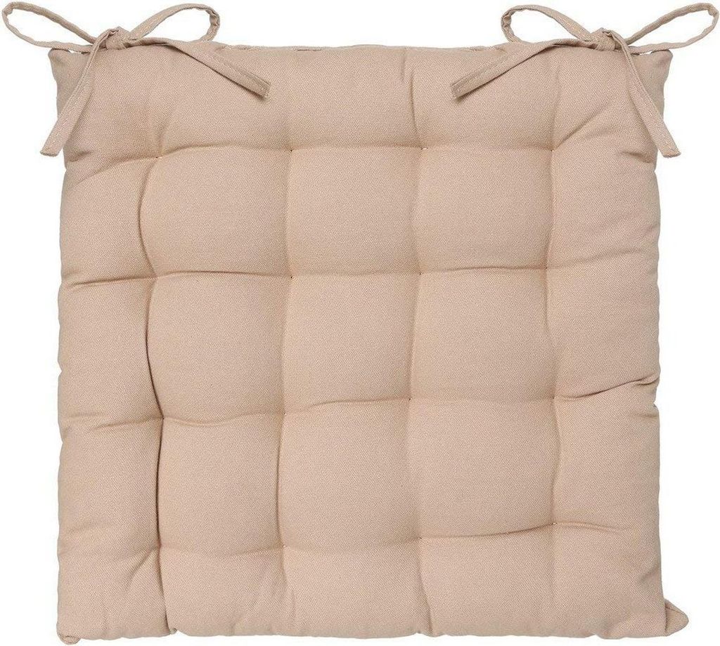 Stuhlgalette "anjali" beige 38x38cm - Atmosphera créateur d'intérieur