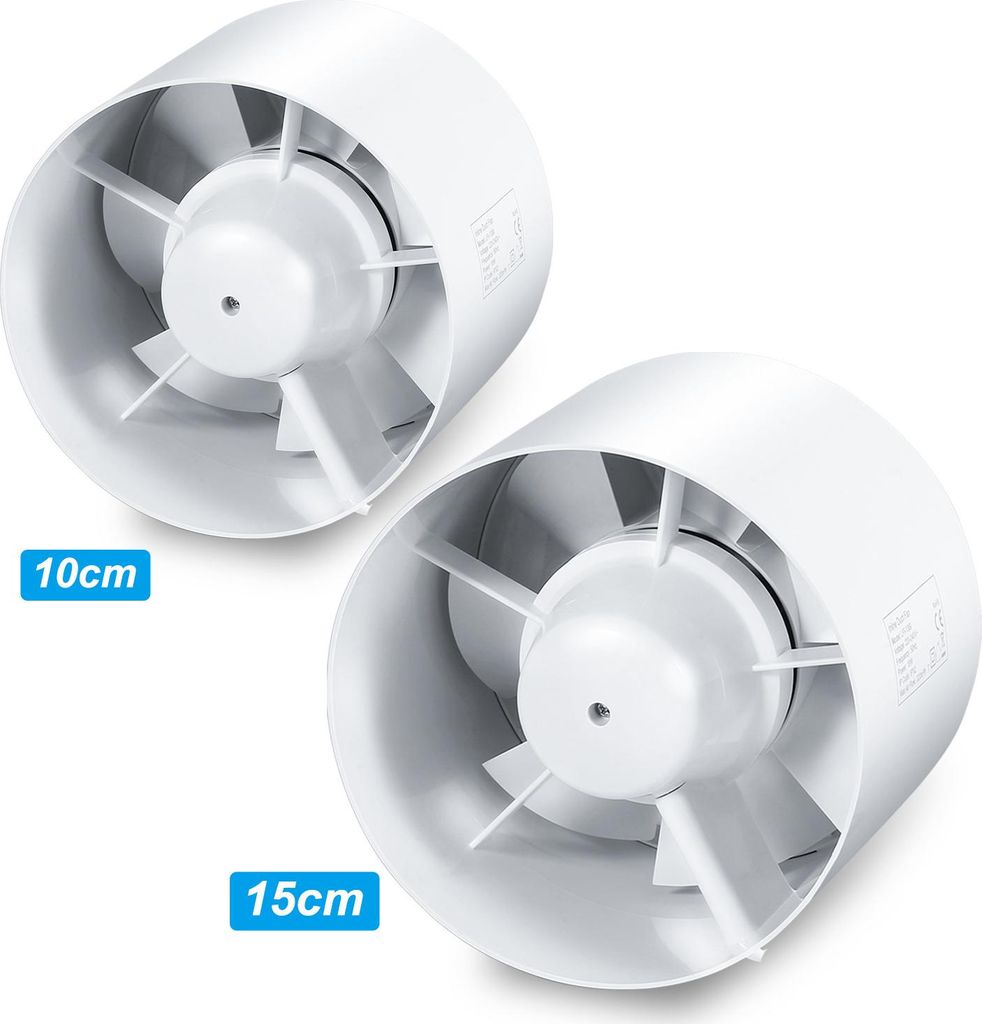 Izrielar Rohrventilator Einschublüfter 100mm, 130 m³/h