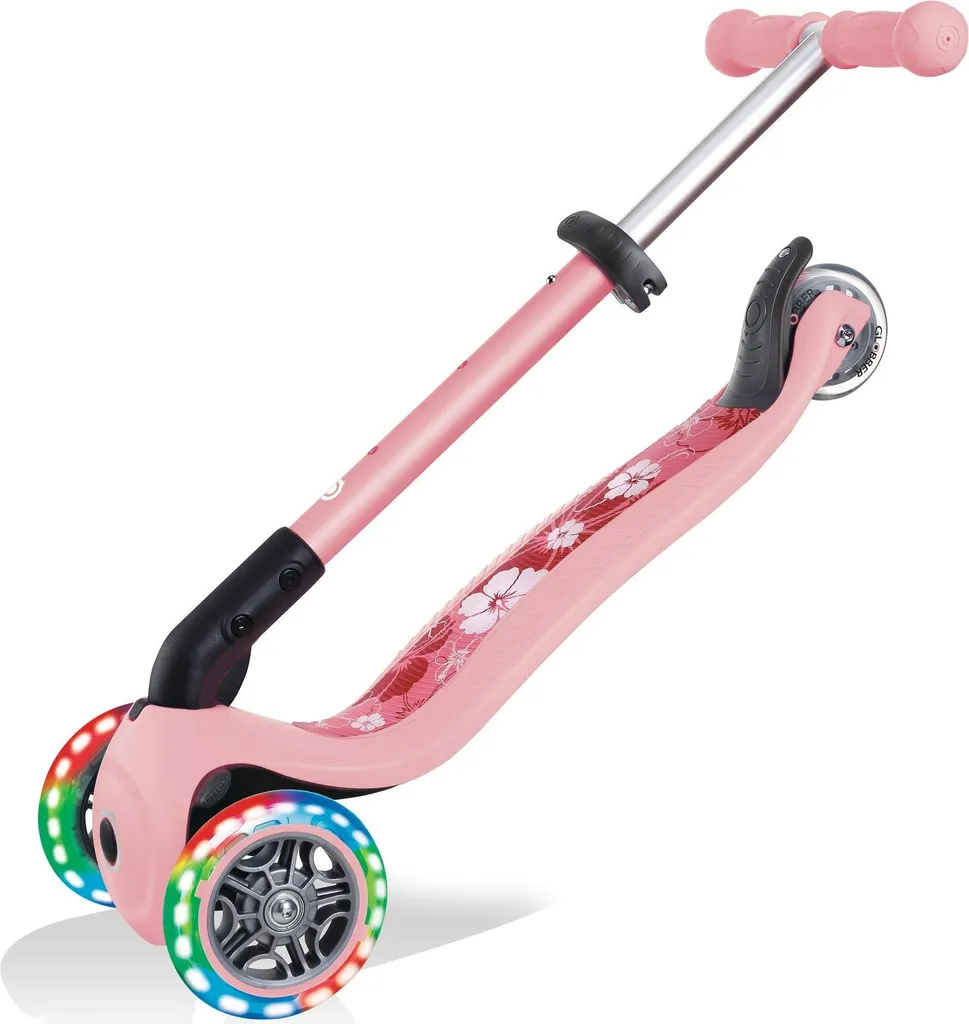 Trottinette 3 Roues Pliable pour Enfant avec Roues LED Fantasy Flowers
