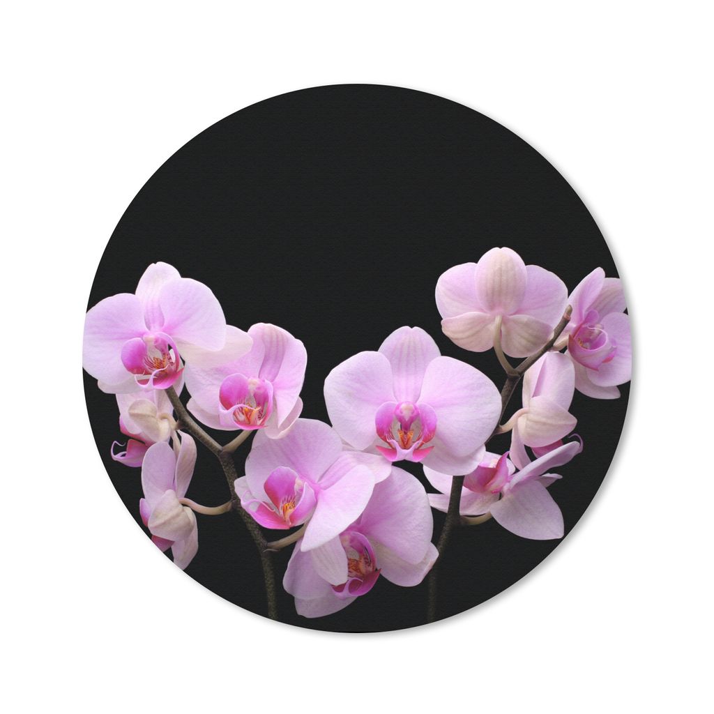 MuchoWow Mauspad Mousepad Orchidee - Blumen - Rosa - Flora 30x30 cm - Mousepads - Maus Mat - Pad - Mausunterlage - Tischunterlage - Schreibtischm...