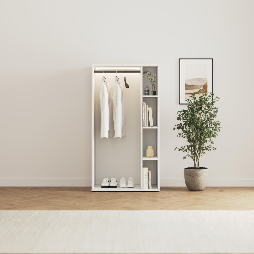 Schrank STA.2.0016 (Serie M2 Tiefe 55cm) Höhe 168,2cm Weiss