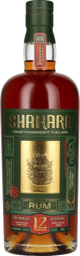 Shakara 12 Years Thailand Rum 700ml 45,7% Vol. Produktbild 
