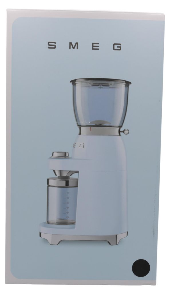 Smeg CGF11BLEU, Mlynček na kávu, 350 g, Kužeľovitý okraj, Obrázok produktu 