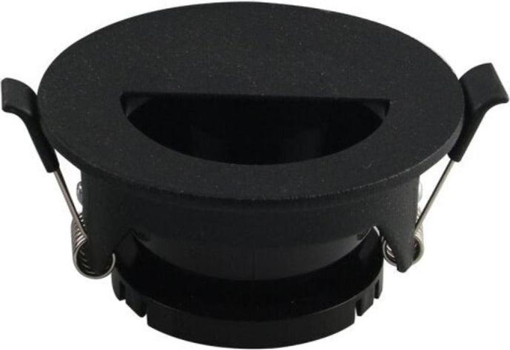 Halterung Spot Aluminium GU10 LED Demi-Rond Noir Orientable ø83 mm