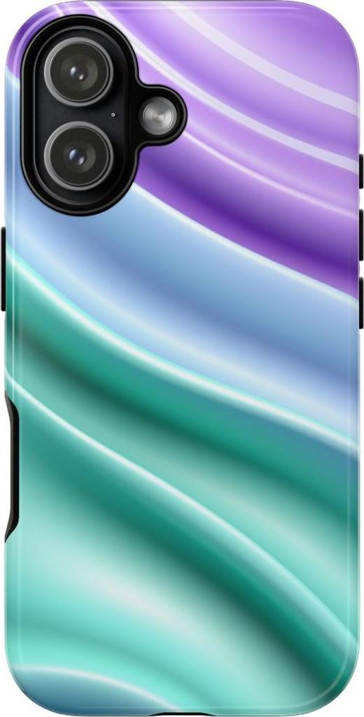 Sanfte Pastellwellen mit glänzendem Finish – Hülle Kompatibel mit iPhone 17