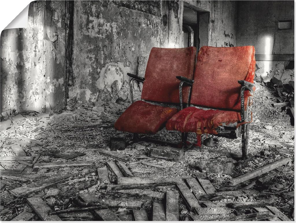 ARTland Poster Lost Place - Zusammen Größe: 80x60 cm