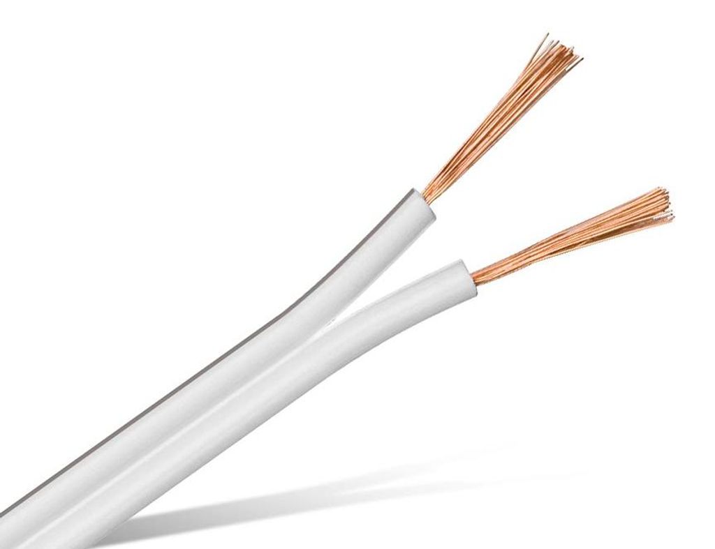 PURELINK Lautsprecherkabel, 2x1,5², 25 m, weiß, CCA