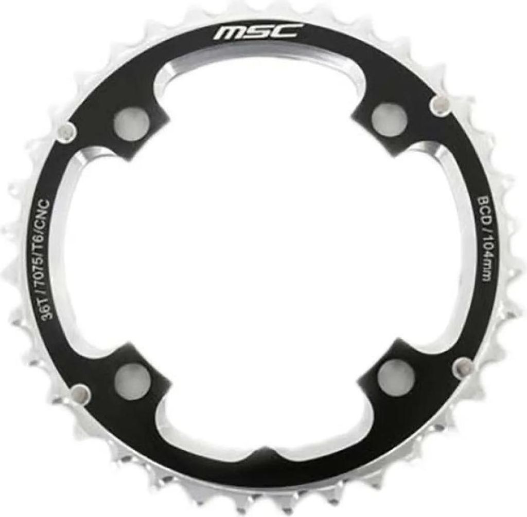 Msc Cnc Alu7075 4 Arm 104 Bcd Pl36tb Kettenblatt Schwarz 28t Schwarz 28t