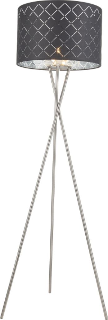 Globo Lighting stojací lampa kov matný nikl, 1x E27 Obrázek produktu 