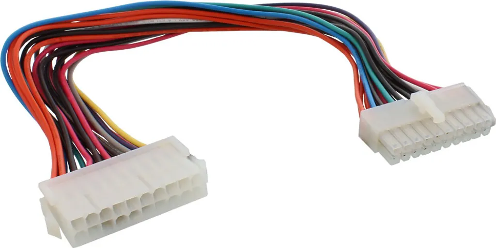 InLine® 26640 Strom Verlängerung intern, 20pol Stecker / Buchse, Netzteil zu Mainboard, 0,3m