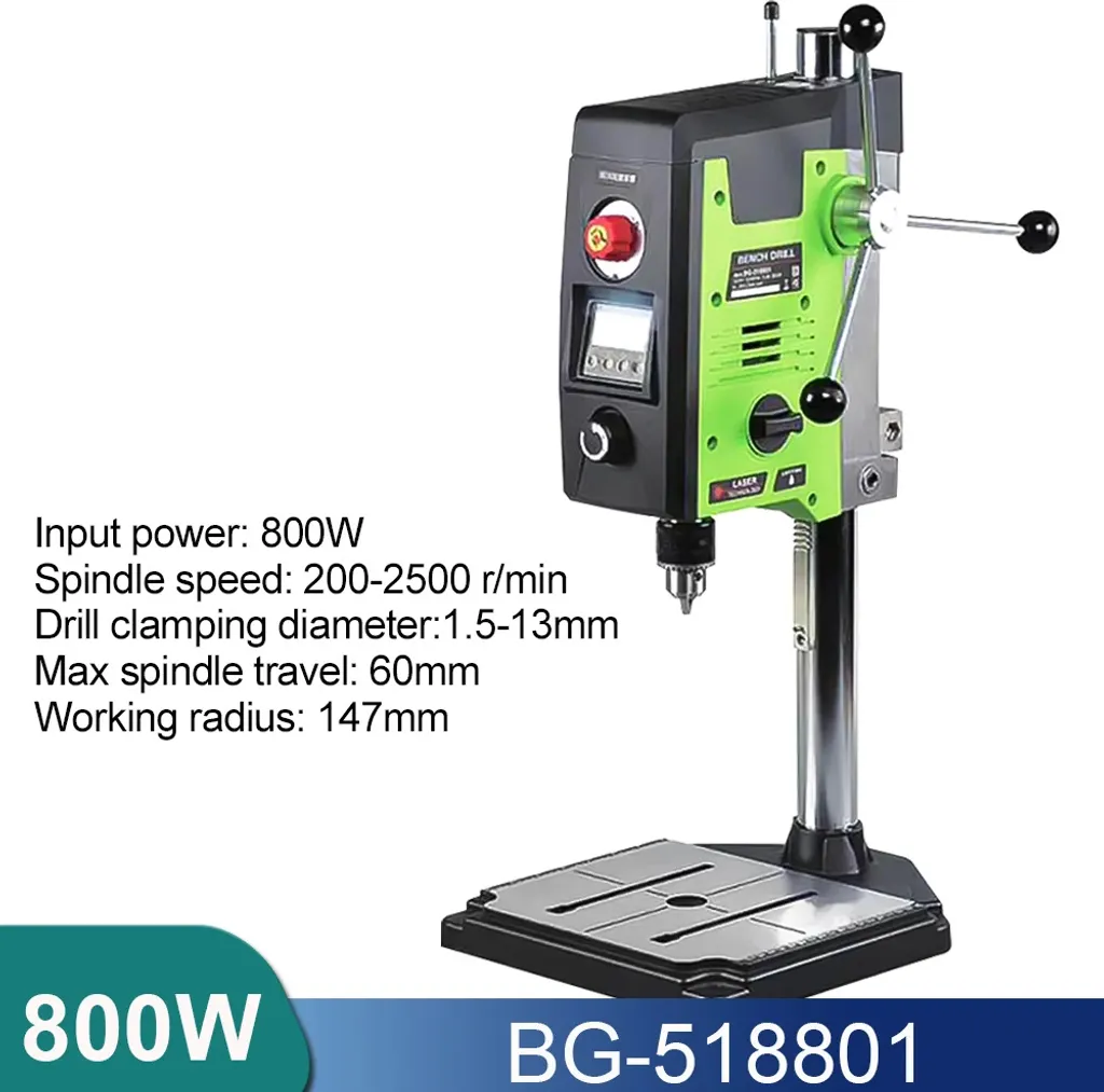 Mini perceuse d'établi 800W à vitesse variable pour atelier de précision - 2